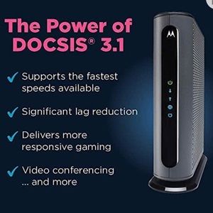 Motorola  Cable Modem speed Docsis 3.0 with 24x8 channel Model MB7621